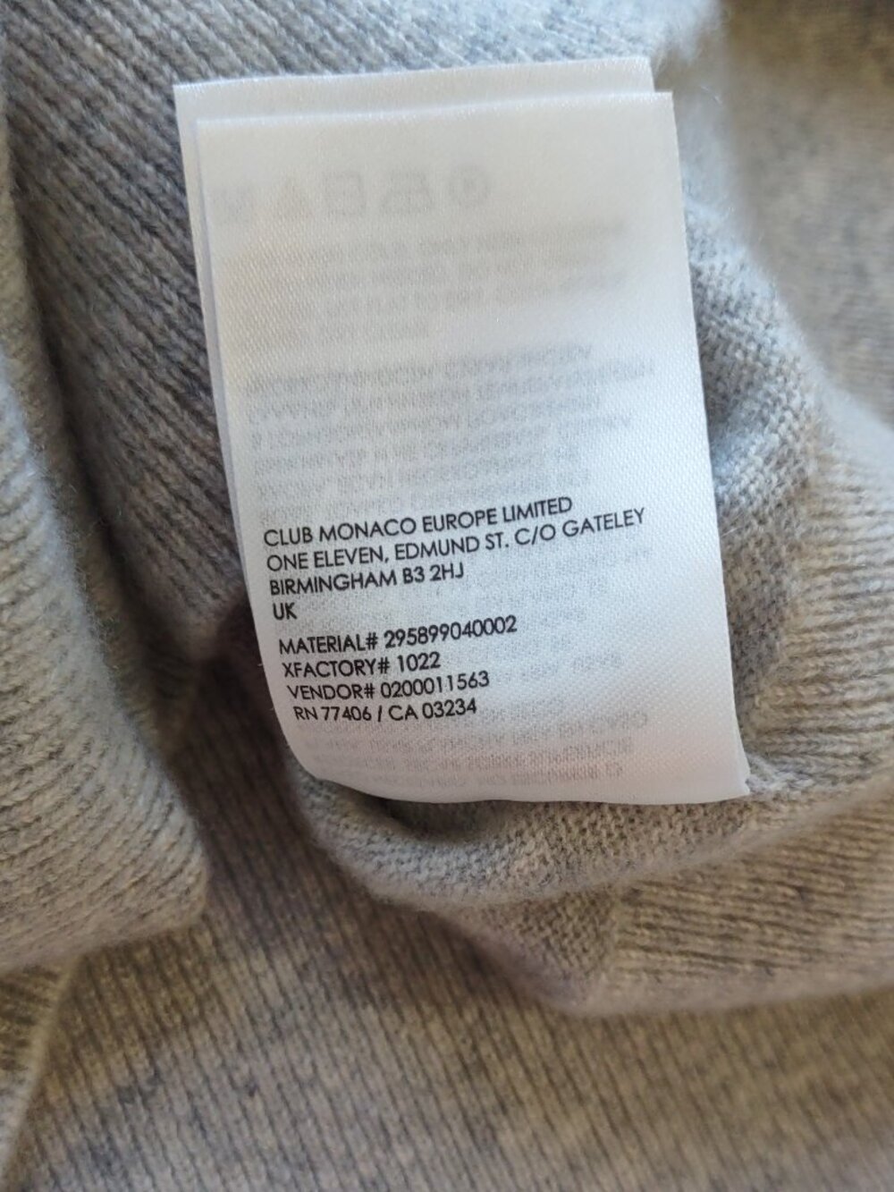 Club Monaco Cashmere Sweater Medium Classic Luxe Quiet Luxury Minimalist Capsule - Picture 12 of 12